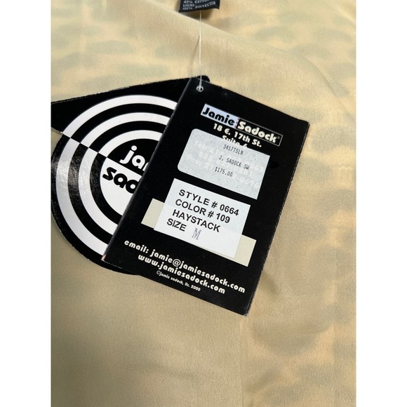 Jaime Sadock Sweater Jacket Medium Zip Up Convertible Vest Golf Lined Vtg NWT - Picture 10 of 14